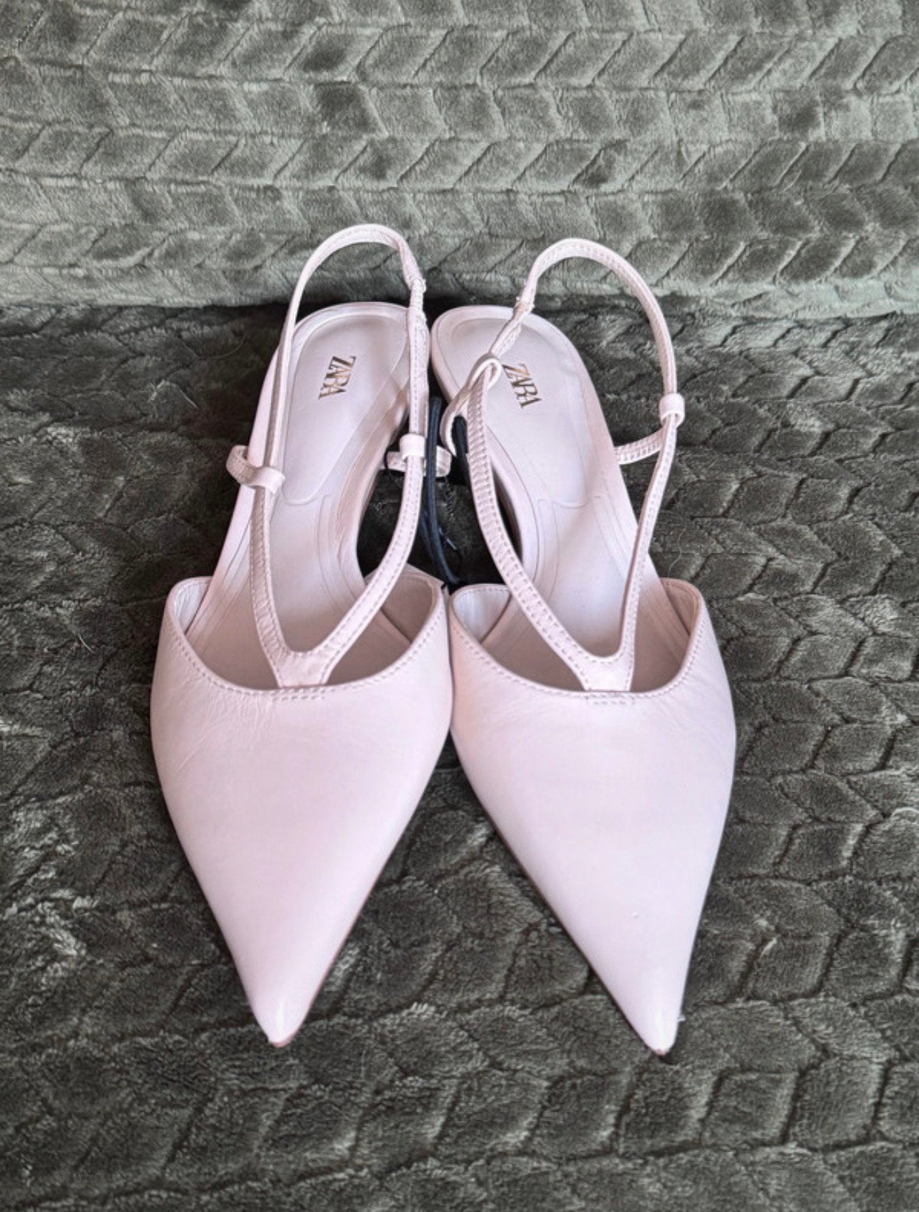 Zara leren slingback pumps – maat 36 – NIEUW met kaartje, Ophalen of Verzenden, Nieuw, Beige