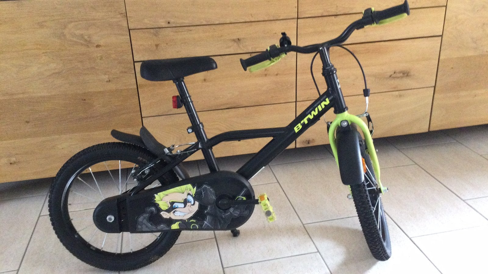 BMX  jongens kinderfiets van B-TWIN, Ophalen, 16 tot 20 inch, Staal, Velgrem