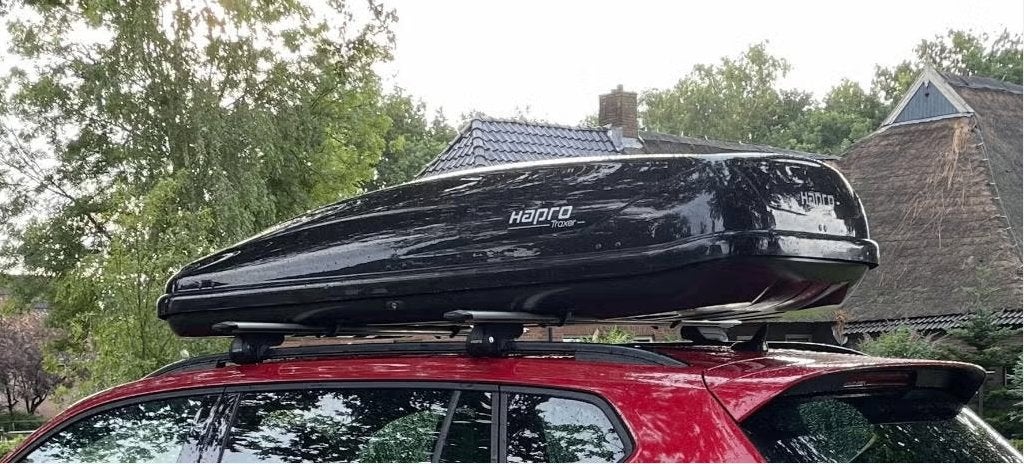Te huur - Hapro traxer 8.6 530 liter Dakkoffer Skikoffer, Auto diversen, Dakkoffers, Ophalen, Zo goed als nieuw