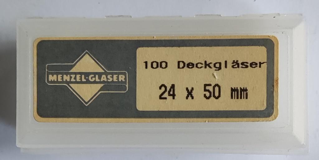 100 deckgläzer 24 x 50 mm. Menzel-glazer, Ophalen of Verzenden