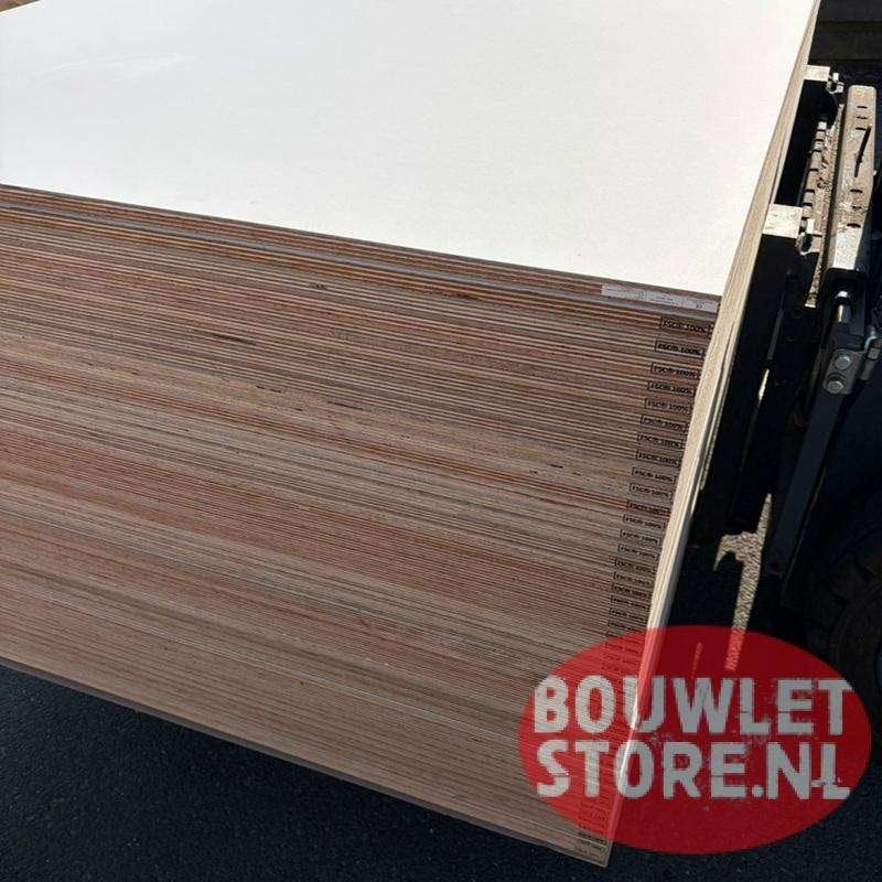Multiplex 18 mm | Hardhout Indonesisch IHP | Paint (wit) WBP, Niet ingevuld, Multiplex, Minder dan 20 mm, Niet ingevuld