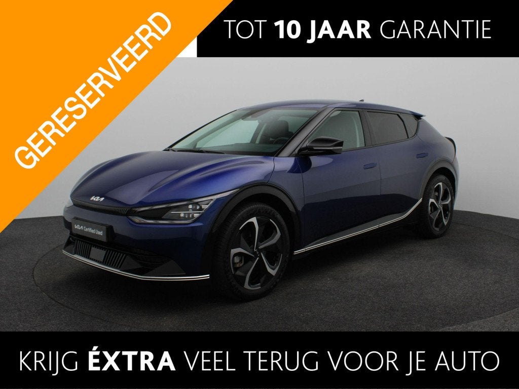 Kia EV6 Edition Advanced 77.4 kWh | BTW | 1e Eigenaar | Lage, Auto's, Kia, Achterwielaandrijving, Gebruikt, 1885 kg, Blauw