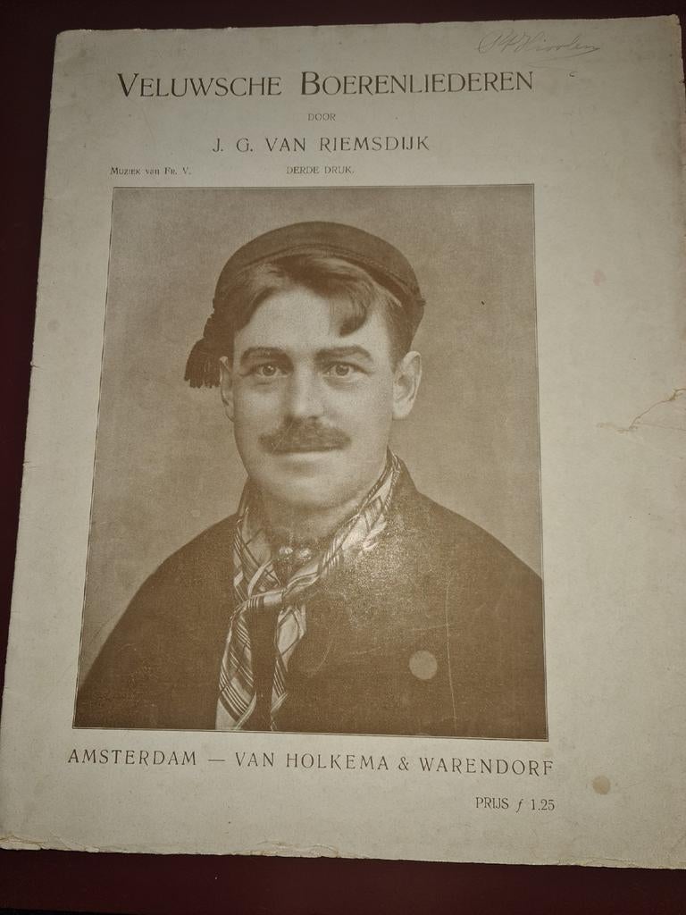 Veluwse Boerenliederen door Van Riemsdijk., Zang, Gebruikt, Ophalen of Verzenden, Thema