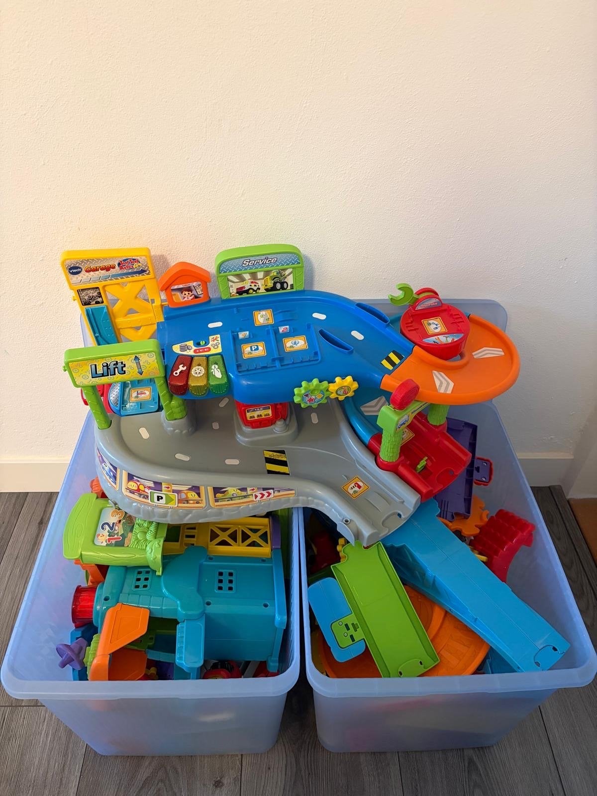 VTech Toet Toet Auto's Garage en Baandelen met Auto's, Ophalen, Gebruikt, 2 tot 4 jaar