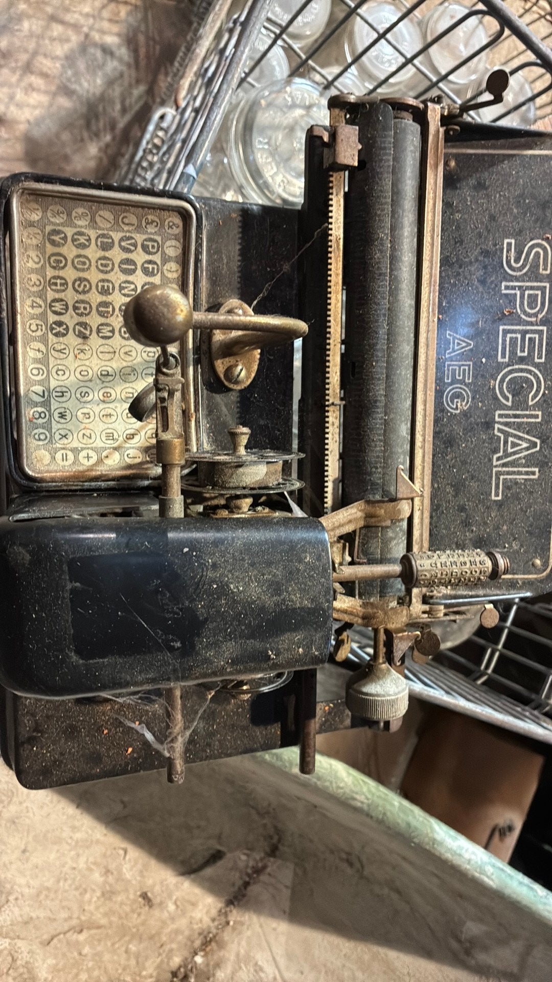 Type machine, Ophalen