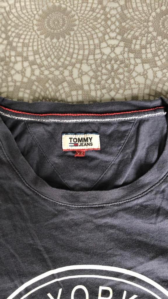 Tommy Hilfiger Dames T-shirt Blauw Maat S, Blauw, Ophalen of Verzenden, Korte mouw, Maat 36 (S)