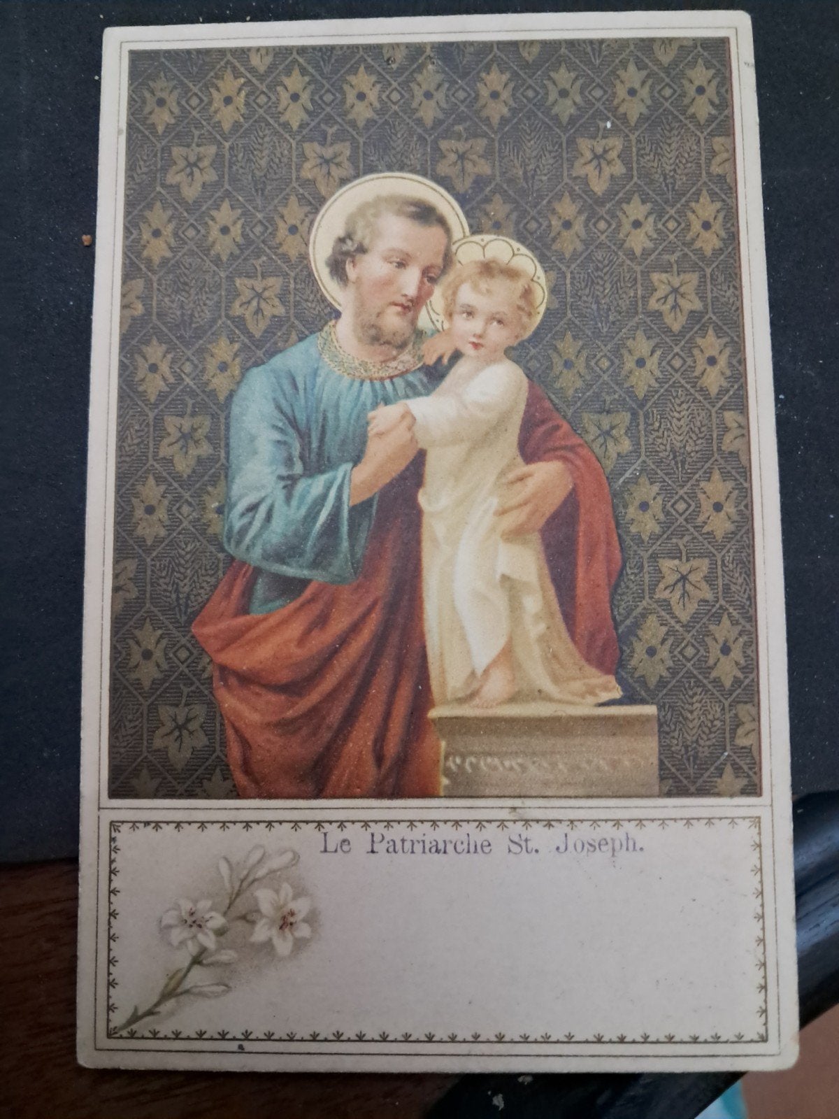 prachtige kaart St.Joseph, Ophalen of Verzenden, Gebruikt, Kaart of Prent