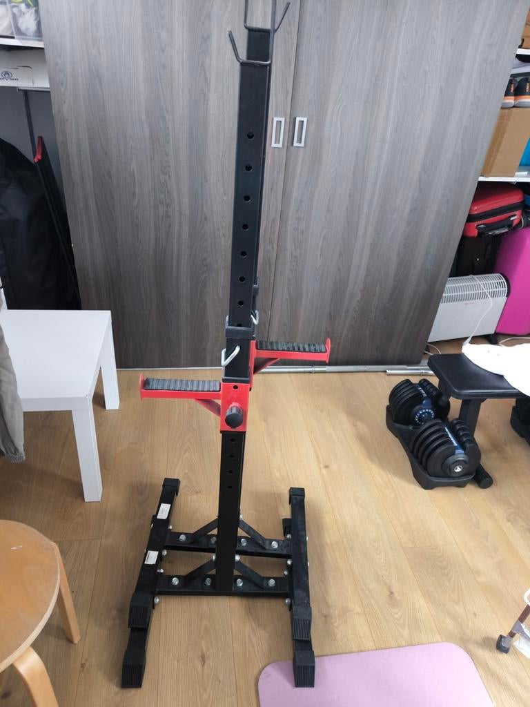 Verstelbaar Squat Rack / Halterrek - Zeer Goede Staat, Ophalen of Verzenden, Zo goed als nieuw, Rug, Overige typen