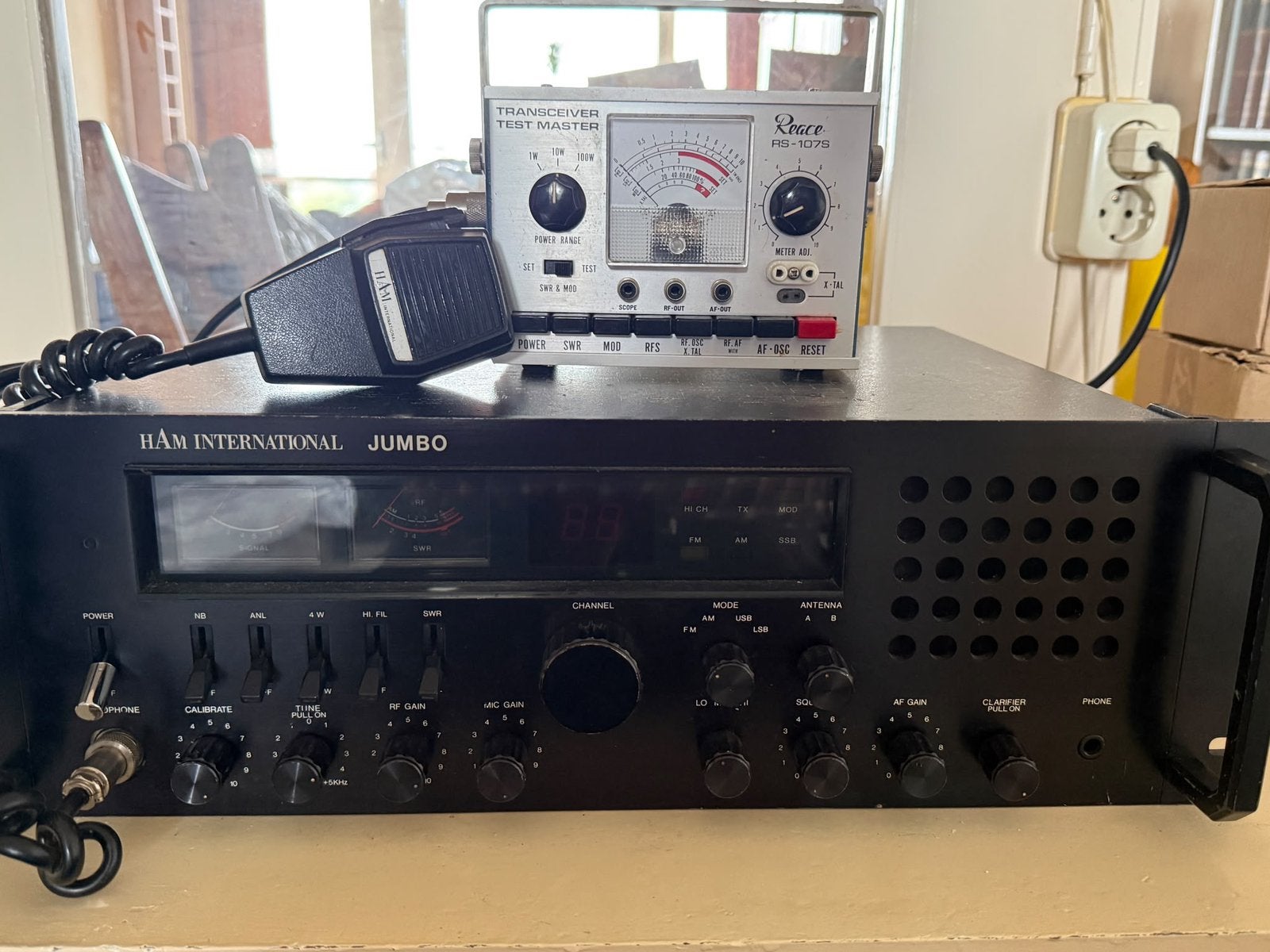 Werkende Ham International Jumbo 27MHz Basiszender AM/FM/SSB, Ophalen, Gebruikt