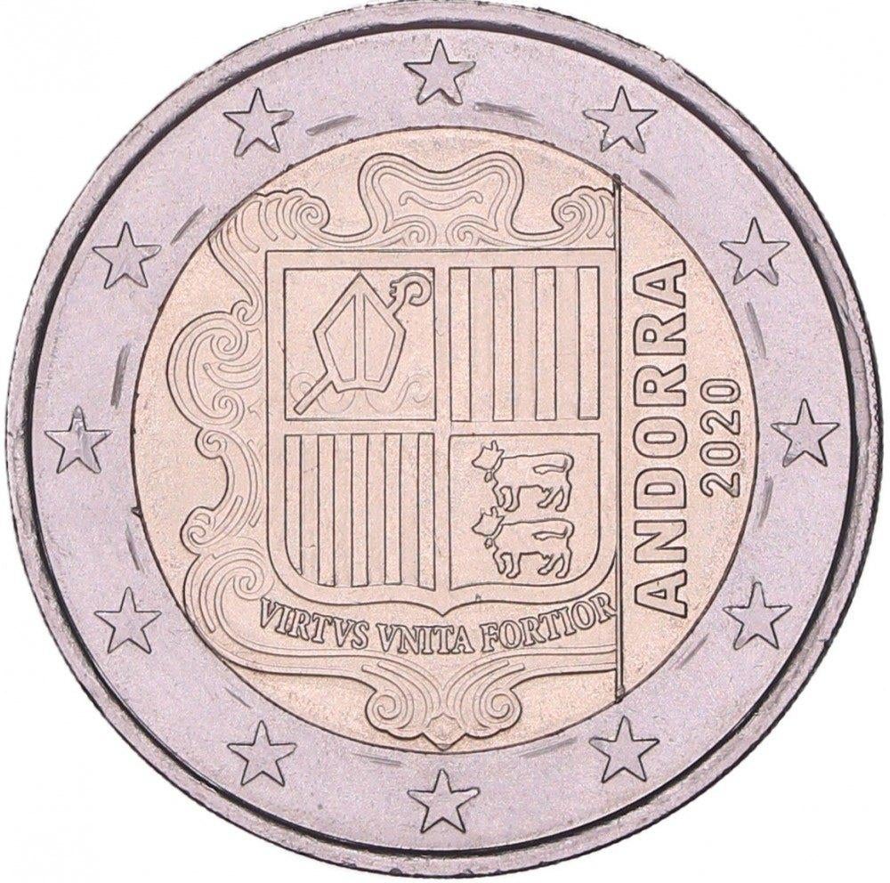 2 Euro Andorra 2020 - Reguliere Munt - UNC, Verzenden, Overige landen, 2 euro, Losse munt