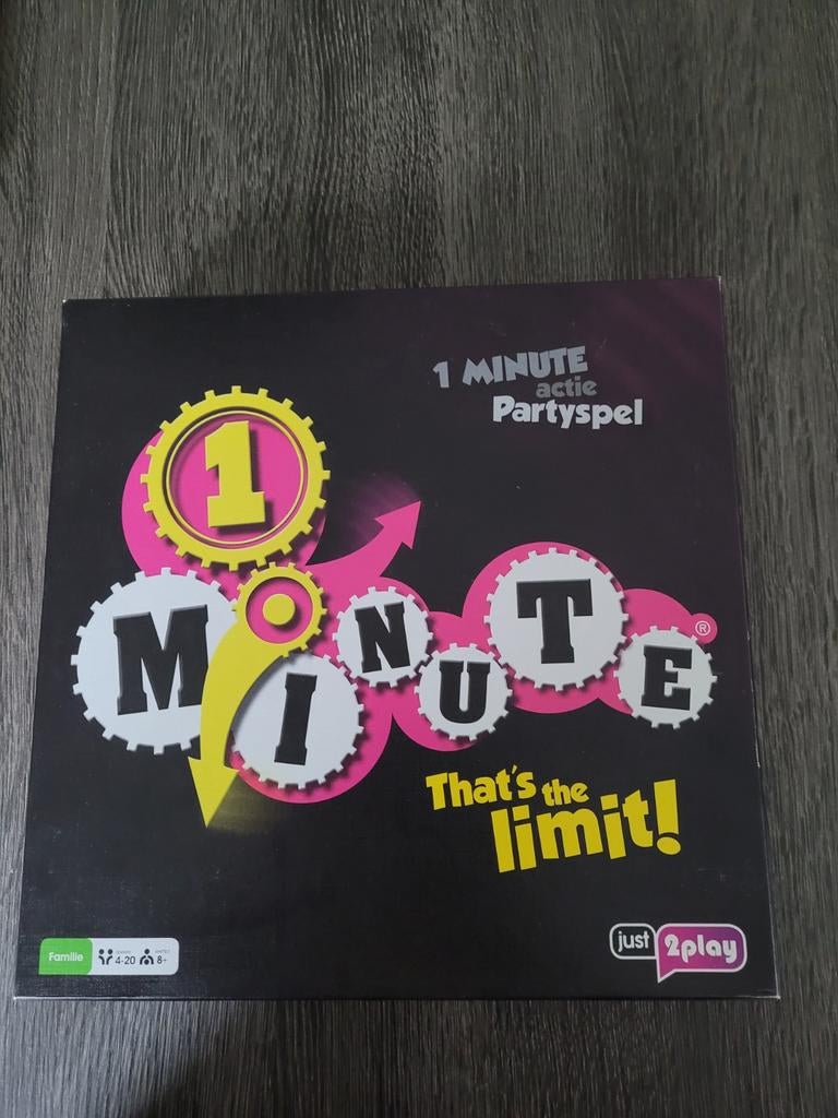1 Minute actie Partyspel NIEUW - That's the limit!, Hobby en Vrije tijd, Gezelschapsspellen | Bordspellen, Vijf spelers of meer