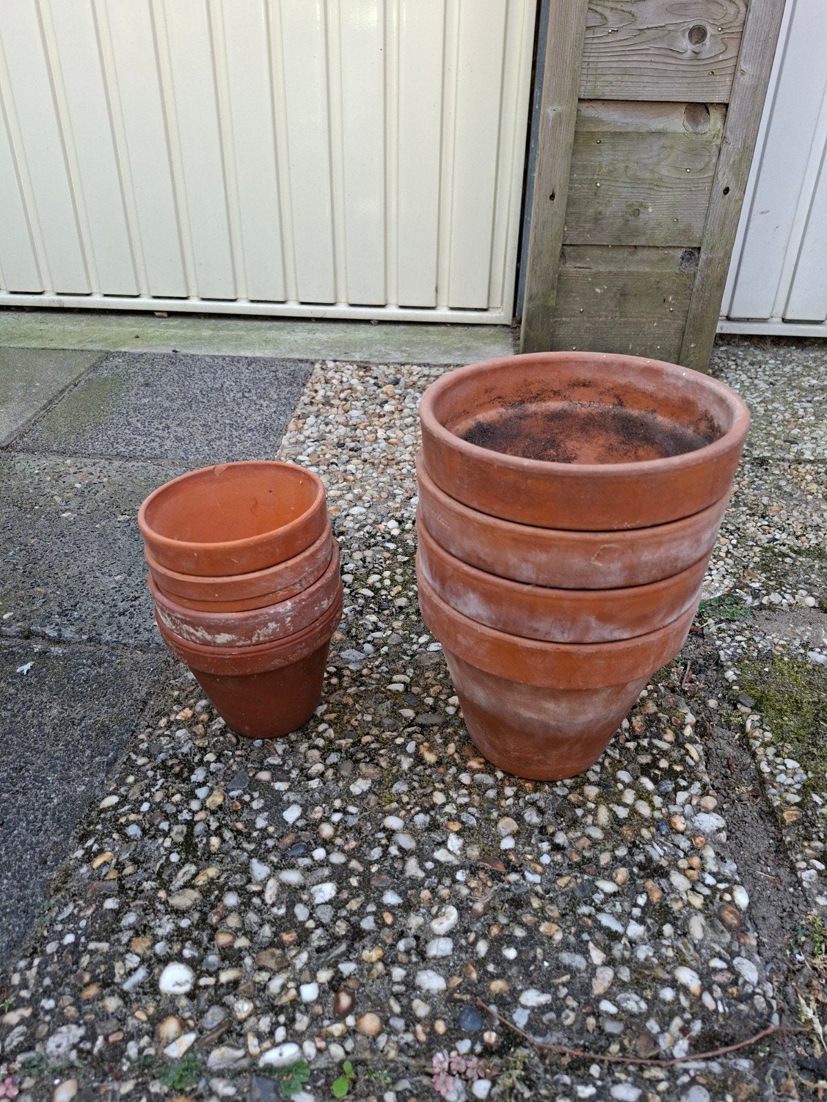 Terra cotta potten, Tuin en Terras, Bloempotten, Ophalen, Rond, Minder dan 25 cm, Minder dan 40 cm