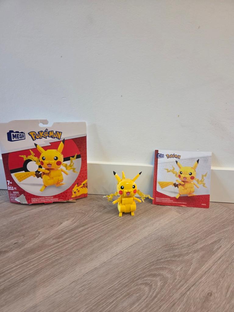 Mega Construx Pokémon Pikachu Bouwset, Kinderen en Baby's, Speelgoed | Bouwstenen, Zo goed als nieuw, Megabloks, Ophalen of Verzenden