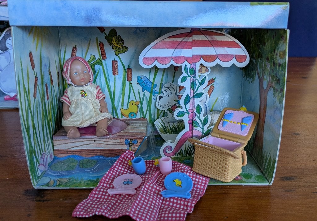 Mini Baby Born picknick, Ophalen of Verzenden, Zo goed als nieuw, Babypop