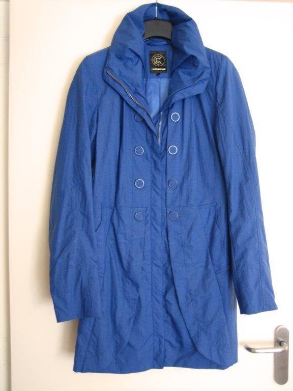 Zeer mooie lichtgewicht blauwe jas CREENSTONE 38 snazzeys, Maat 38/40 (M), Blauw, Creenstone, Nieuw