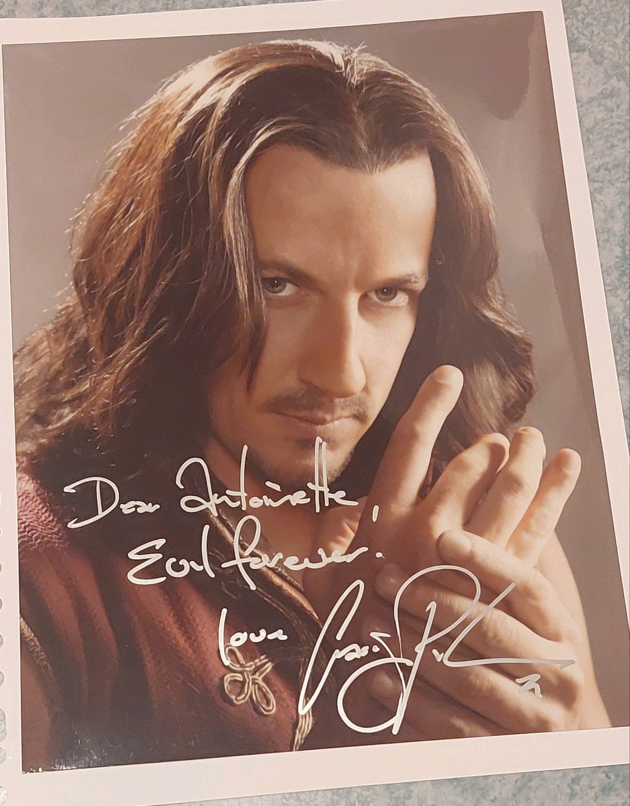 Handtekening Craig Parker Legend of the Seeker Darken Rahl, Ophalen of Verzenden, Nieuw, Foto of Kaart, Gesigneerd
