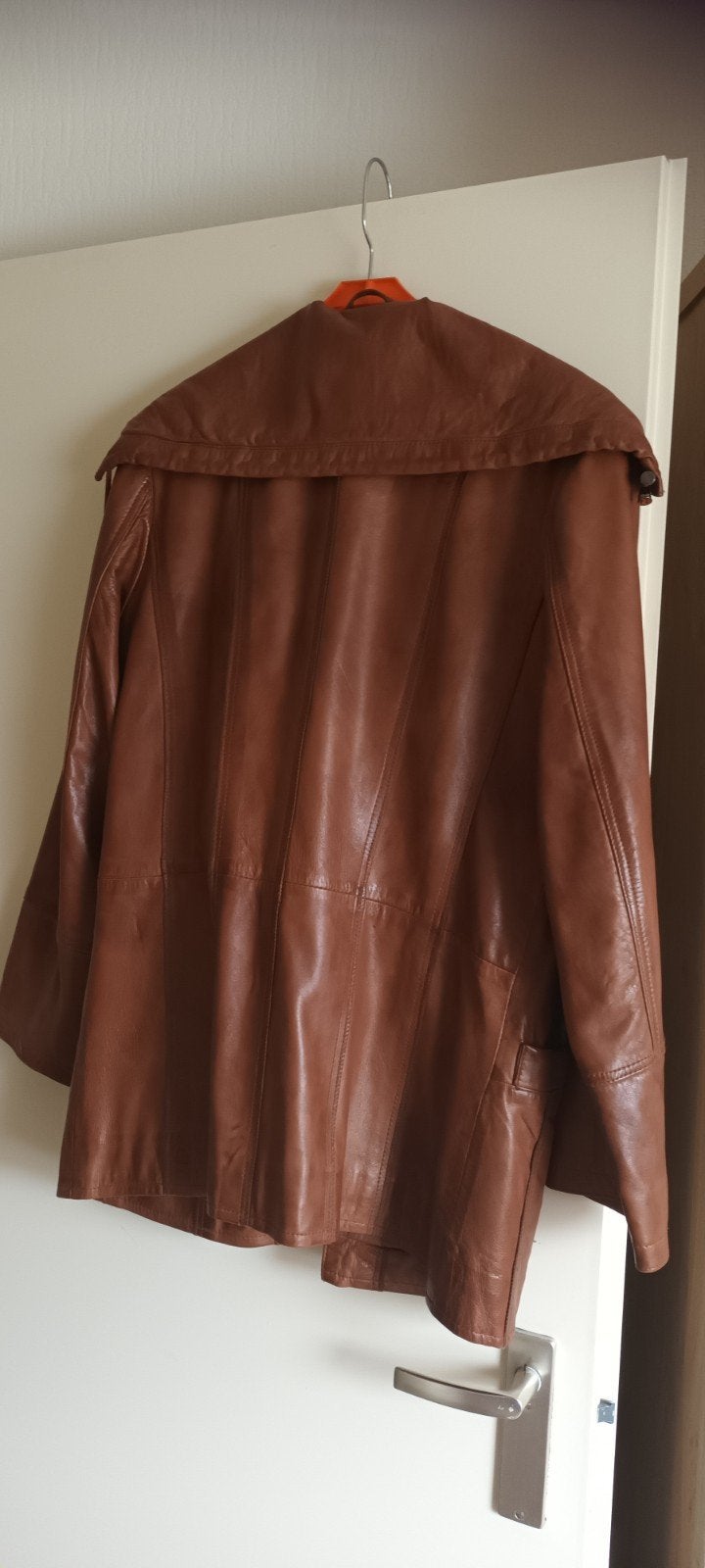 Leren dames jas, Maat 38/40 (M), Bruin, Ophalen of Verzenden, Julia S.Roma