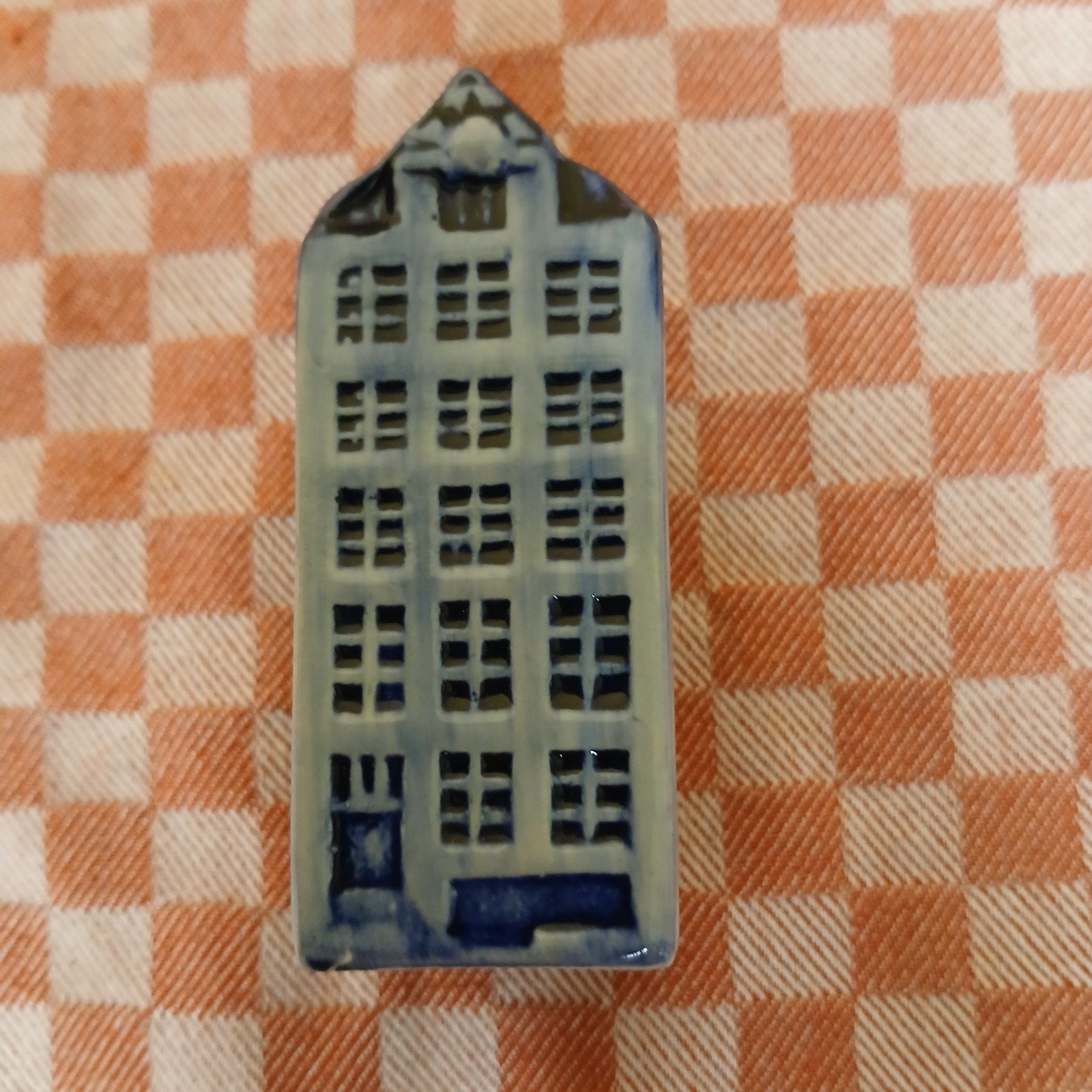 Delfts Blauw Grachtenhuisje - Handgeschilderd, Antiek en Kunst, Ophalen of Verzenden