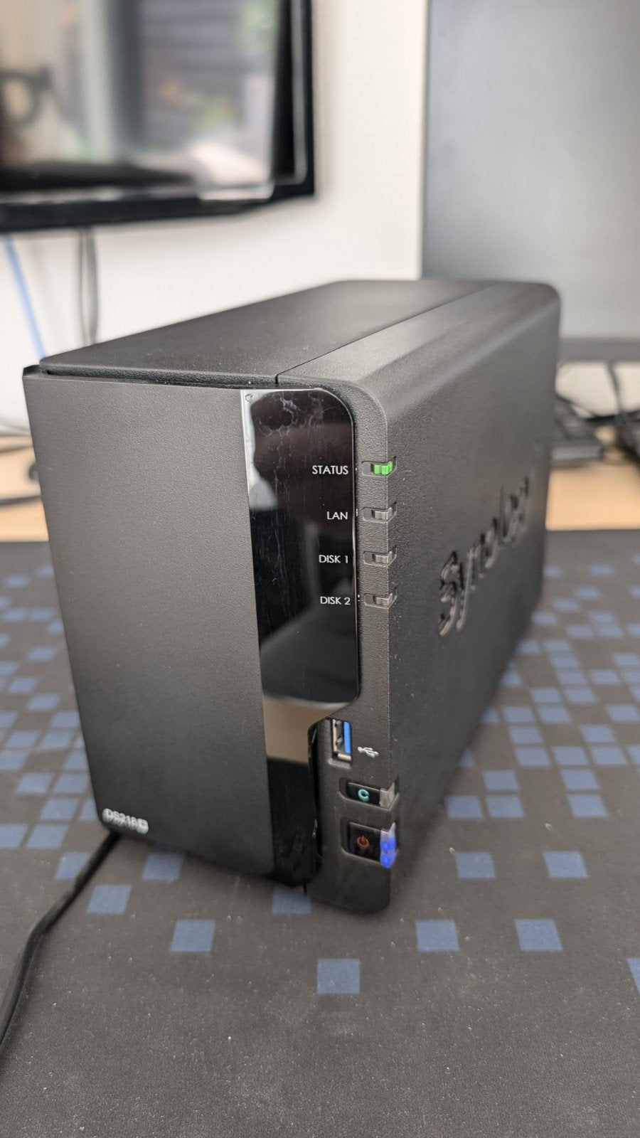 Synology DS218+ NAS met 6GB RAM en 2× WD 2TB schijven, Ophalen of Verzenden, Zo goed als nieuw