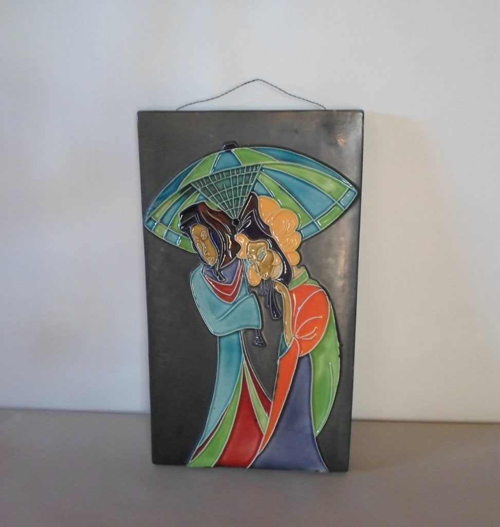 Wand Tegel Geisha, Antiek en Kunst, Ophalen of Verzenden