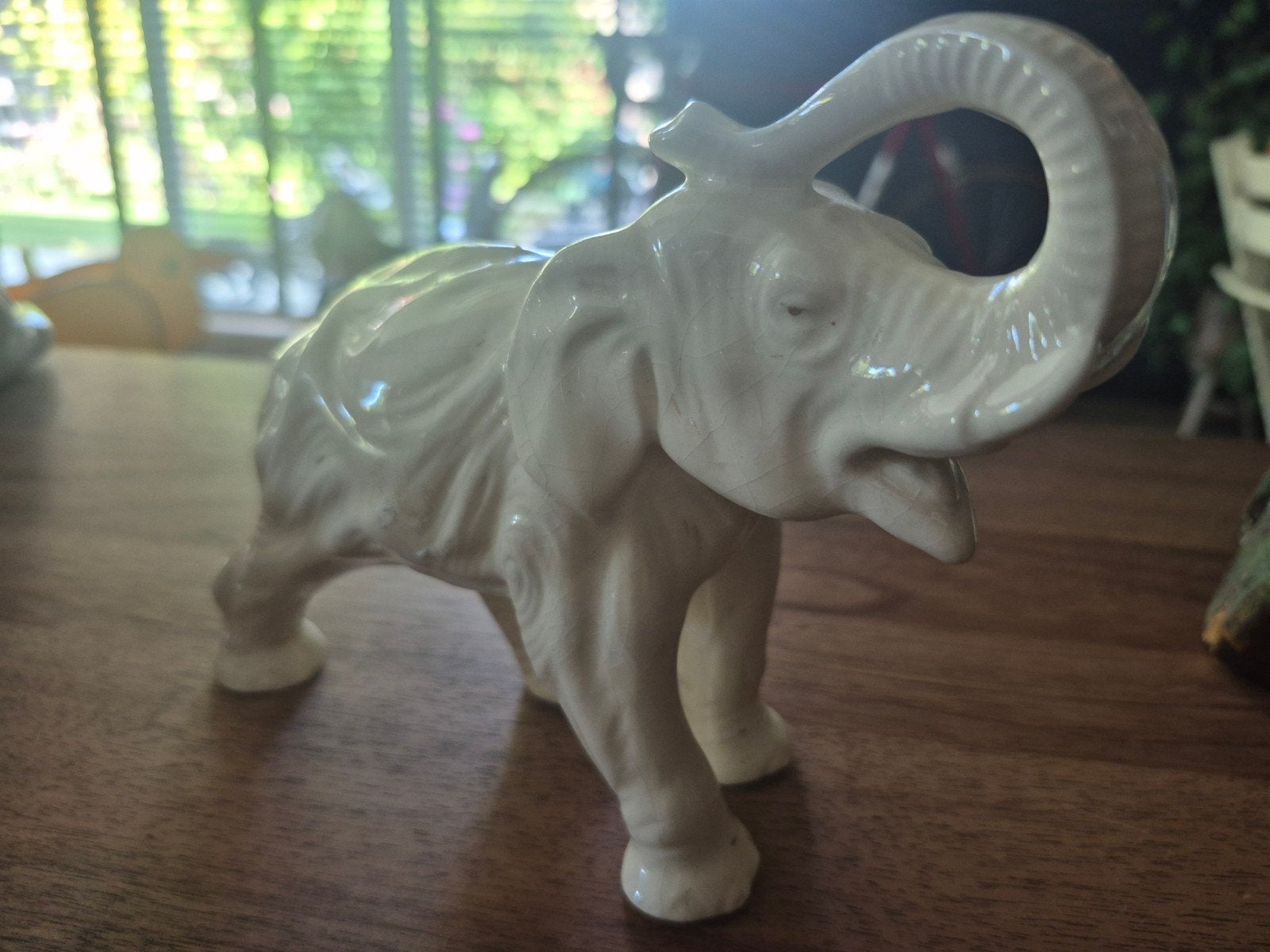 Antieke Sitzendorf Olifant Figuur (Model 79, 1884-1902), Ophalen of Verzenden, Gebruikt, Dier