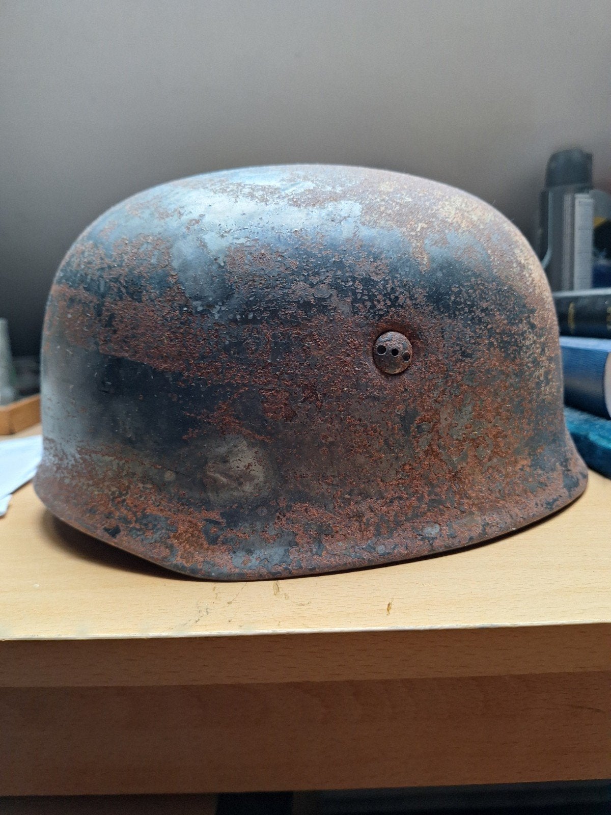 Duitse fj helm, Ophalen of Verzenden, Overige soorten, Overige gebieden, Helm of Baret