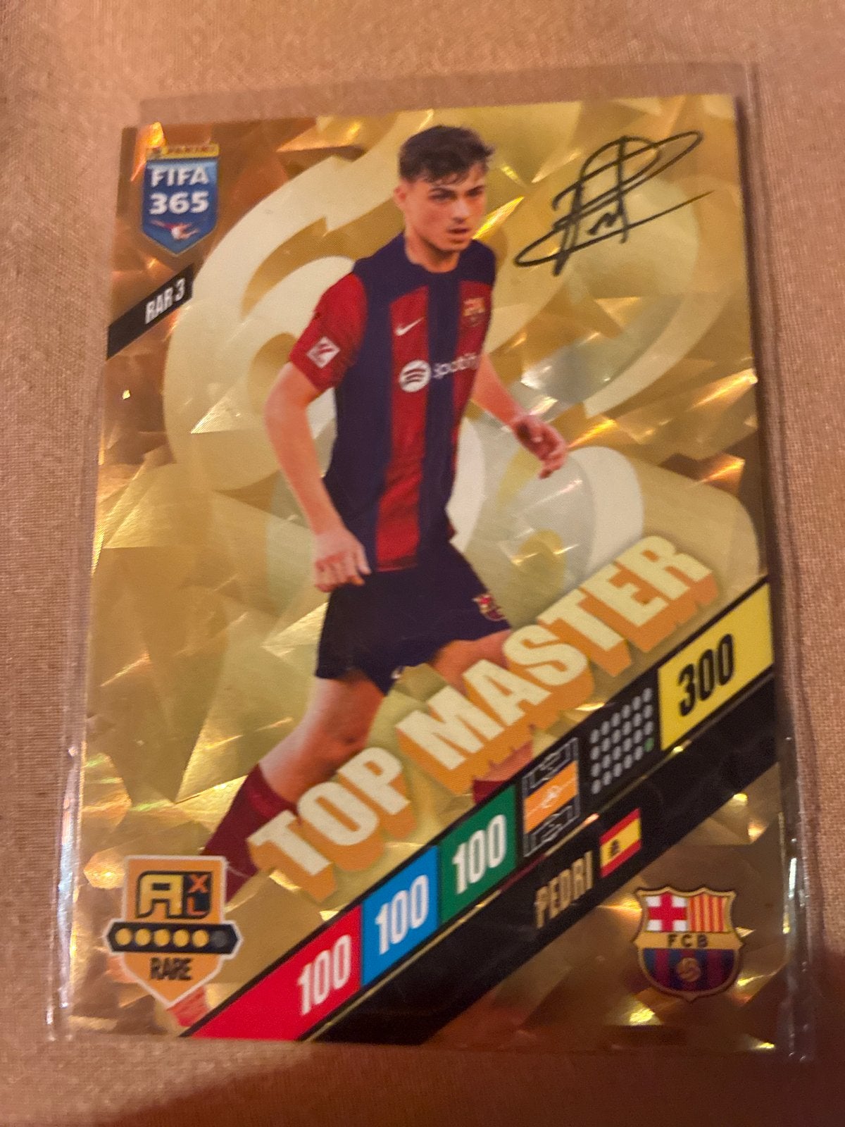 FIFA 365 Adrenalyn XL 2024 Pedri Top Master Rare, Ophalen, Zo goed als nieuw, Buitenlandse clubs, Spelerskaart