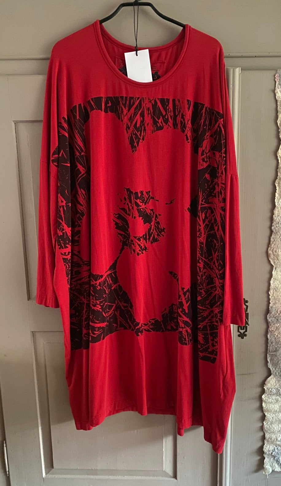 Rode print jurk / tuniek nieuw Rundholz mt. OS, Rundholz, Ophalen of Verzenden, Nieuw, Rood