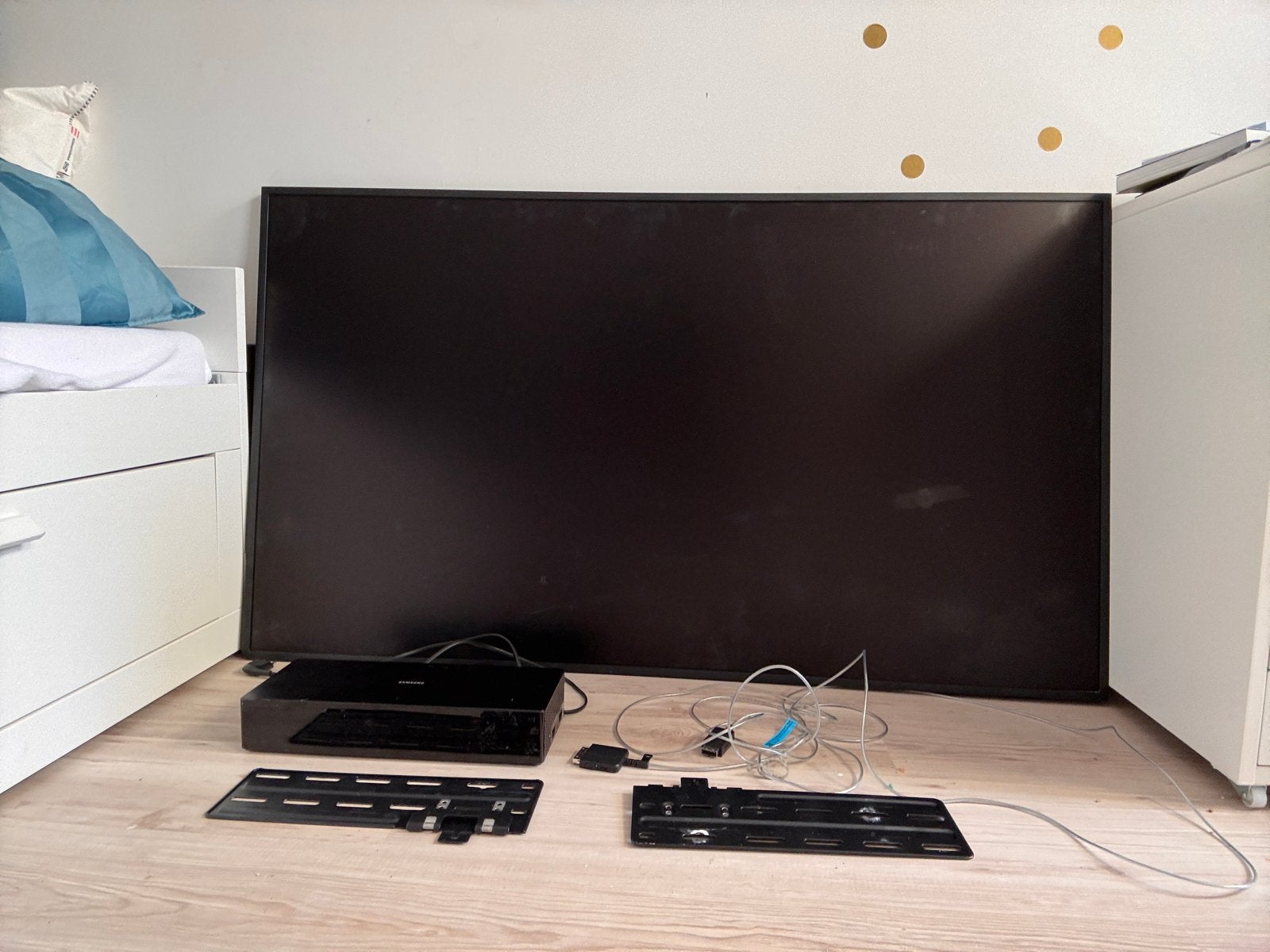 Samsung The Frame LS03b (defect scherm) met One Connect Box, Gebruikt, 50 Hz, Ophalen of Verzenden, Samsung