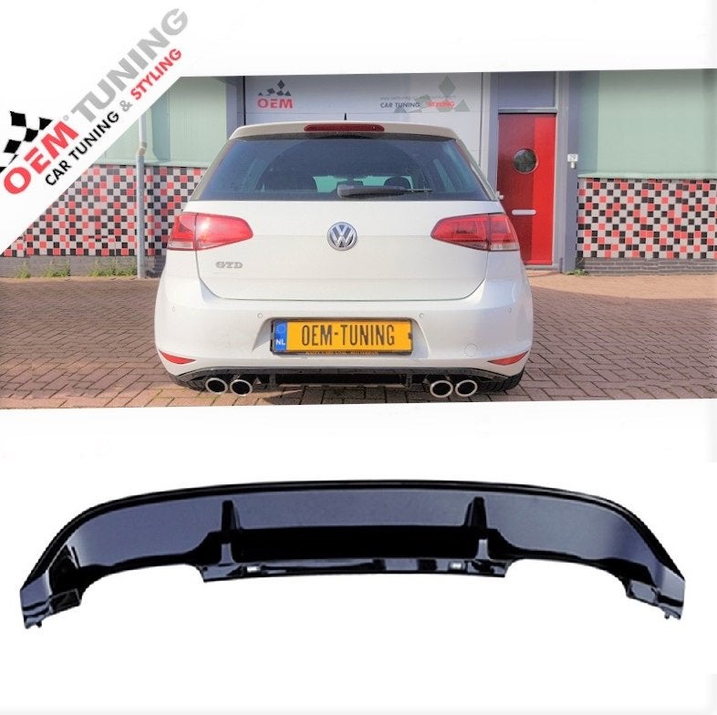 Golf 7 Diffuser R‑Look 12‑17 Hoogglans Zwart, Ophalen of Verzenden