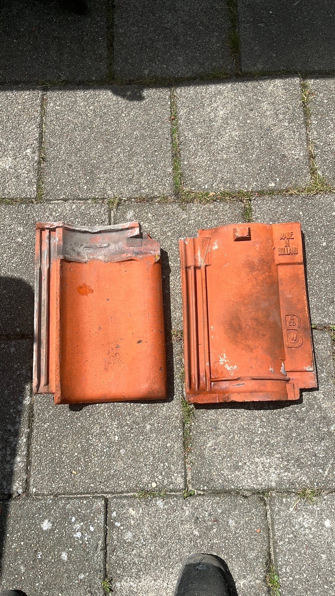 Waalkei dakpannen, Doe-het-zelf en Verbouw, Dakpannen en Dakbedekking, Ophalen, Gebruikt, Steen of Klei, 15 m² of meer