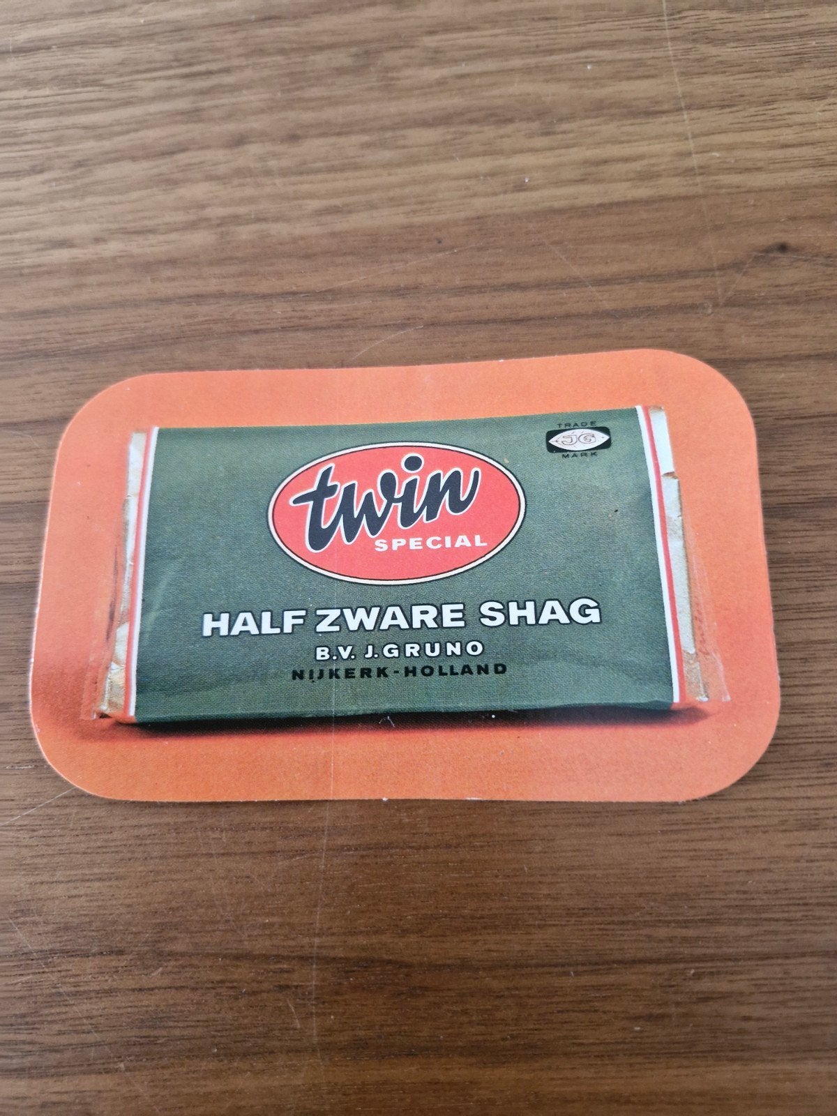 10190  Vintage Twin Special Half Zware Shag Sticker, Ophalen of Verzenden, Gebruikt, Overige typen