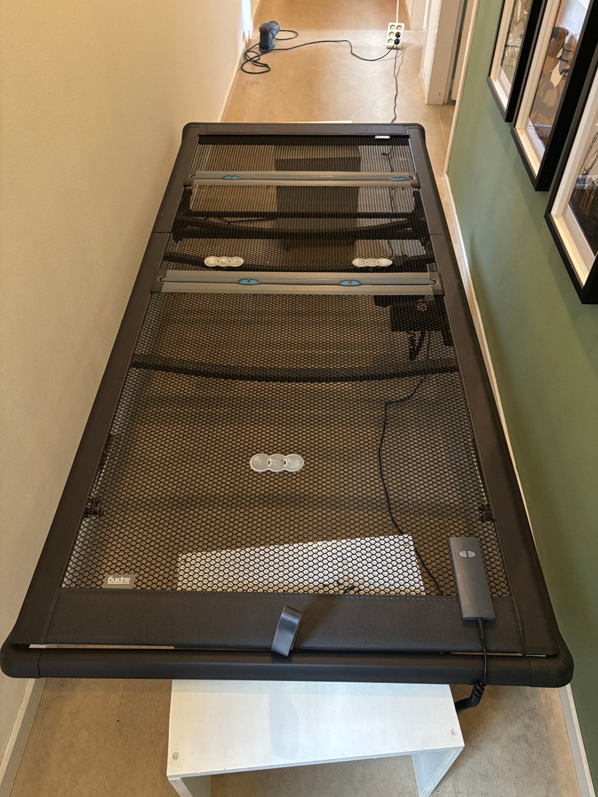 Auping electrisch verstelbare spiraalbodem. 90x200, Huis en Inrichting, Slaapkamer | Bedden, Ophalen, 90 cm, Eenpersoons, Zo goed als nieuw