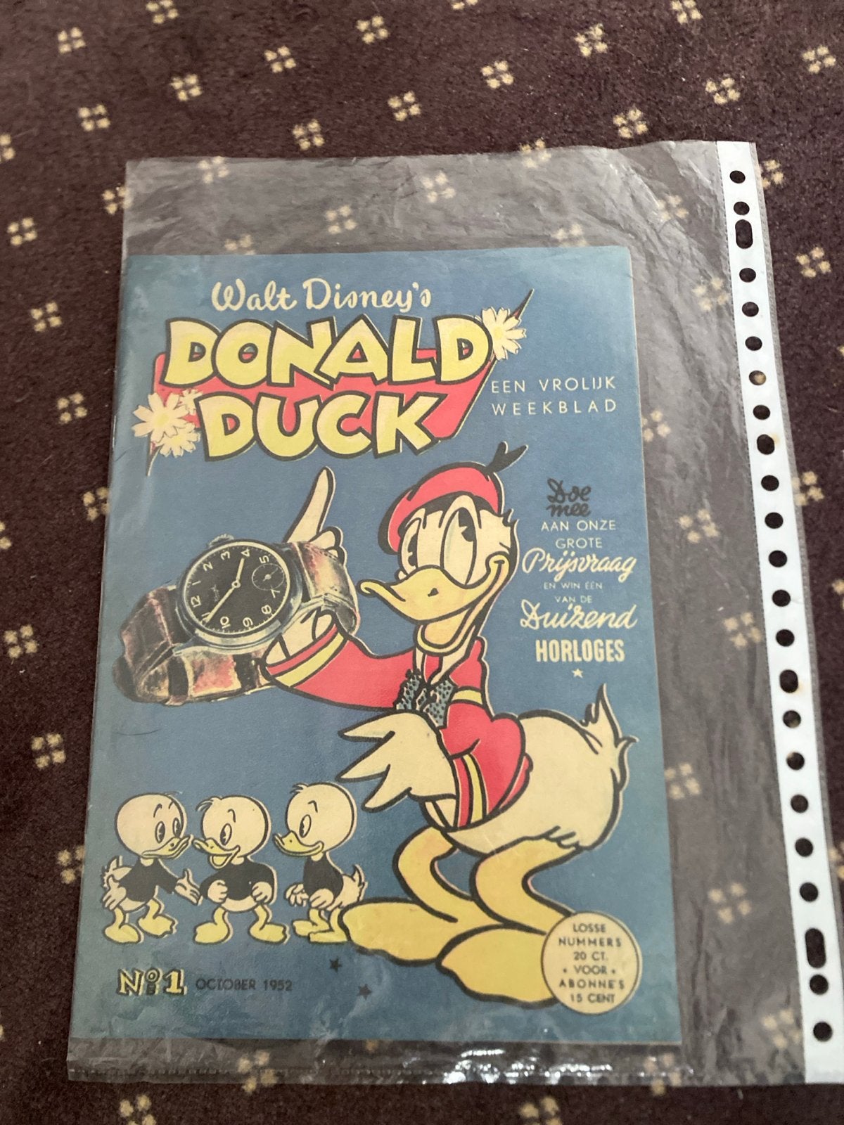 Donald Duck Weekblad Nr. 1, oktober 1952 (Herdruk 2000), Boeken, Eén stripboek, Ophalen, Zo goed als nieuw