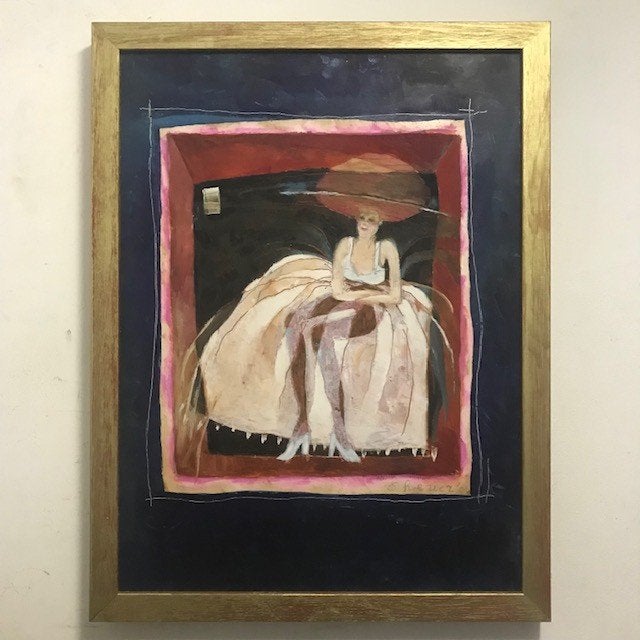 Saskia Heuer (1956 - ) kunstenares..... 2 schilderijen, Antiek en Kunst, Ophalen of Verzenden