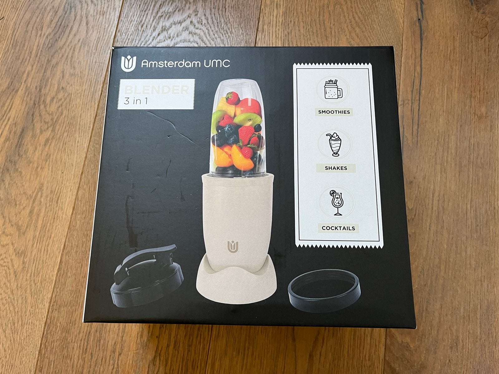 Nieuwe Amsterdam UMC 3-in-1 Blender voor Smoothies & Shakes, Ophalen of Verzenden, Nieuw, Blender