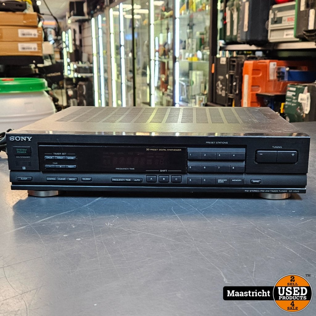 Sony FM Stereo / FM-AM Tuner ST-V502 - Zonder AB, Sony, Gebruikt, Support@sony.com, 1-7-1 Konan, Minato-ku
Tokyo 108-0075
Japan