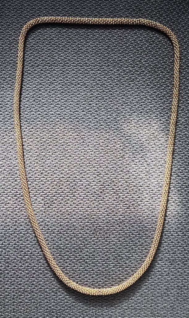 Vintage Ketting - Goud Kleurig (Zo goed als nieuw), Ophalen of Verzenden, Overige materialen, Ketting