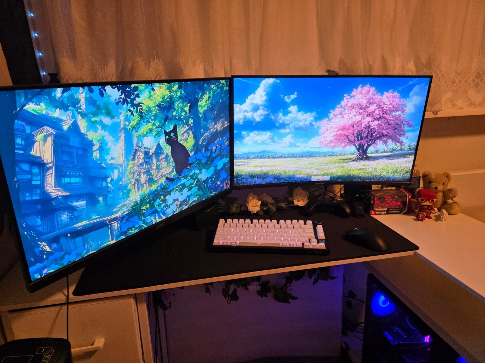 Gaming setup |  gaming pc, Computers en Software, Desktop Pc's, 32 GB, AMD Ryzen 5, Zo goed als nieuw, SSD