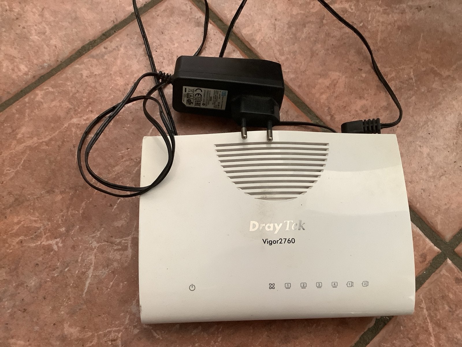 DrayTek Vigor 2760 Router en modem met Adapter, Ophalen of Verzenden, Gebruikt, Router met modem