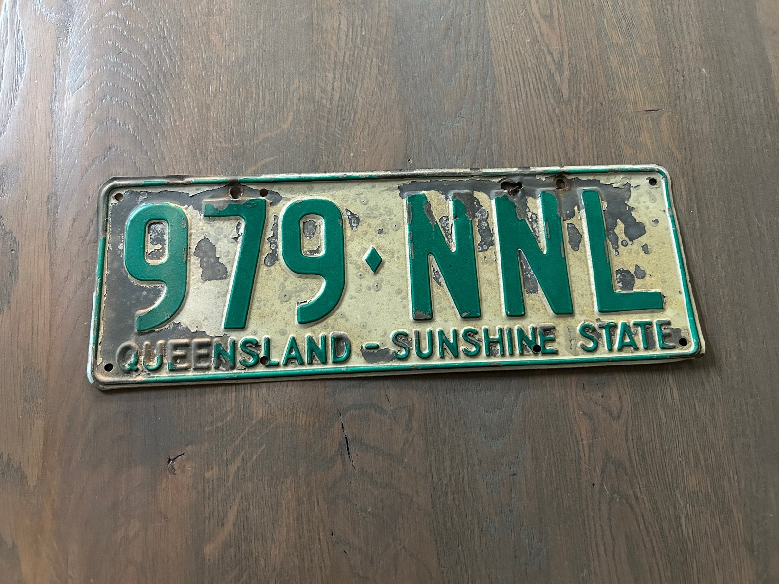 Australisch nummerbord kentekenplaat Queensland, Ophalen of Verzenden, Gebruikt