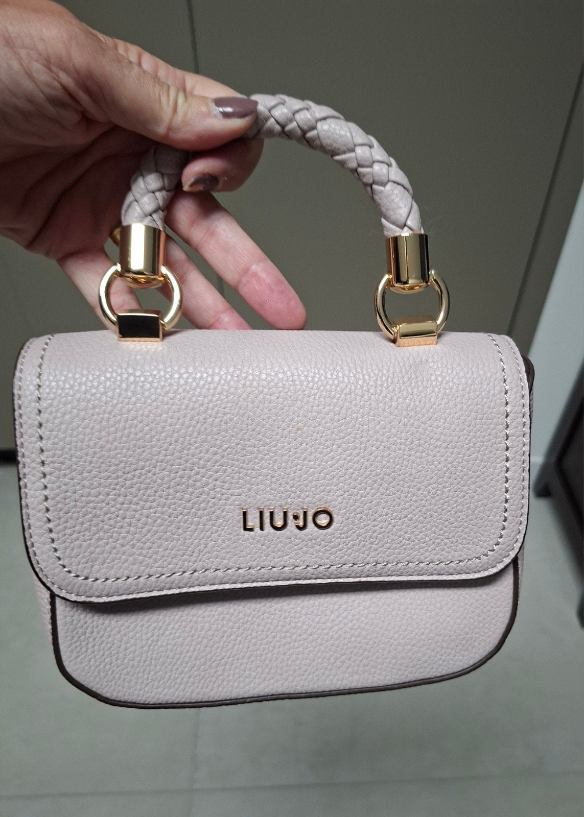Liu Jo Manhattan Mini Crossbody Tas - Poederroze, Ophalen of Verzenden, Zo goed als nieuw, Roze, Schoudertasje