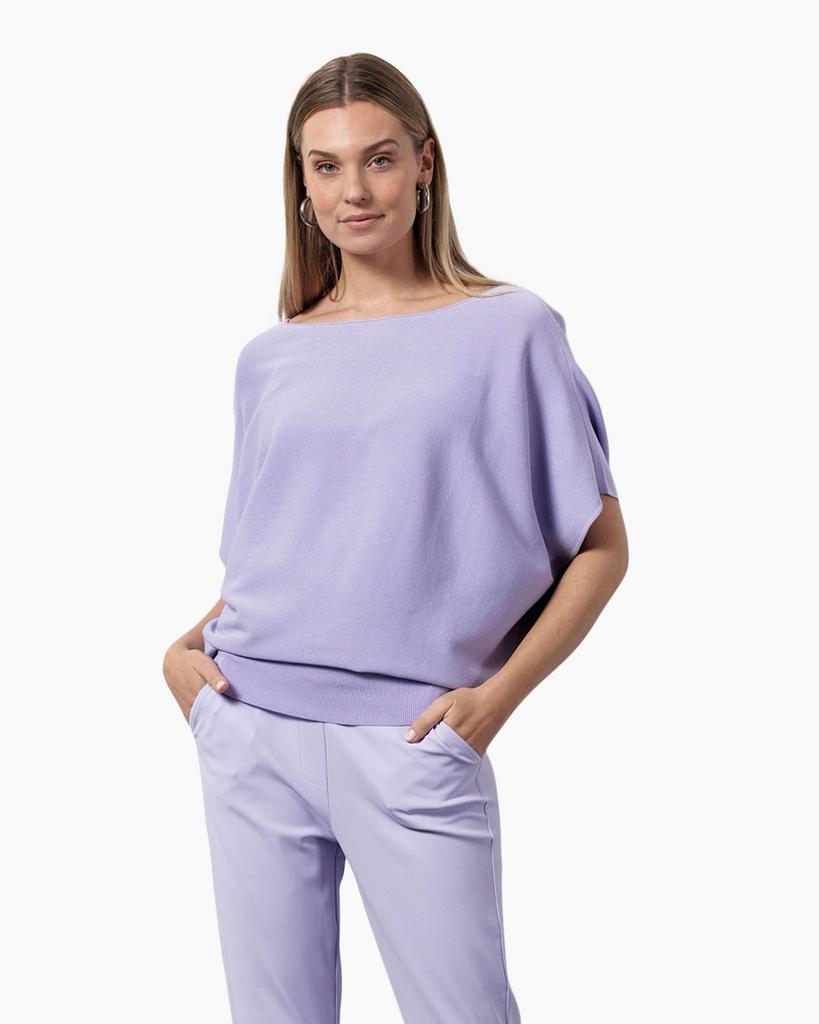 Studio Anneloes Lenti pullover zomer dames lila mt L, Ophalen of Verzenden, Zo goed als nieuw, Maat 42/44 (L), Paars