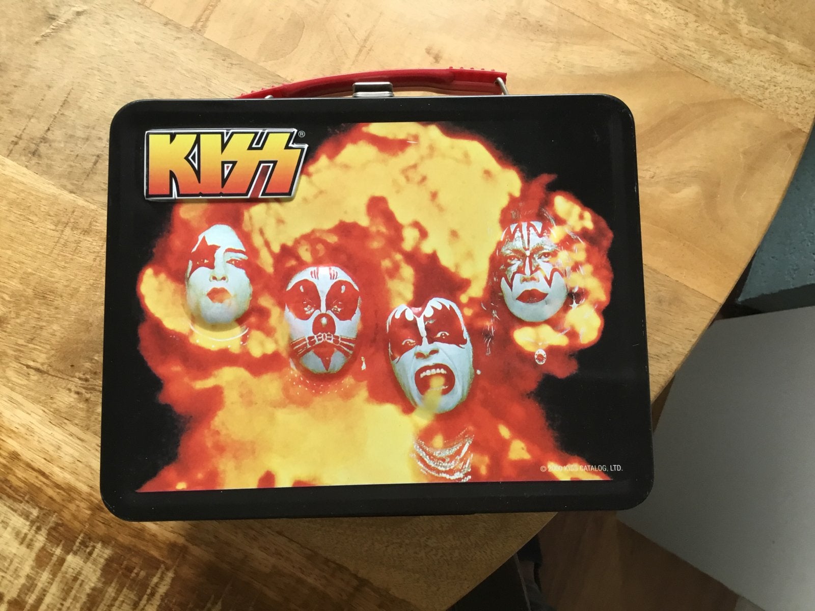 KISS Lunchbox - Vintage Metalen Broodtrommel, Verzamelen, Ophalen of Verzenden, Gebruikt