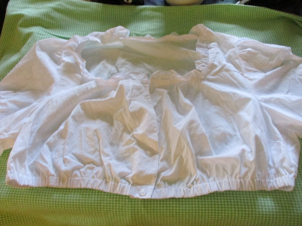 Witte Dirndl blouse C & A maat 50., Maat 46/48 (XL) of groter, C & A, Ophalen of Verzenden, Kleding
