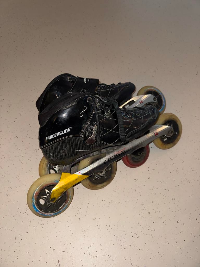 Powerslide Infinity skates/skeelers maat 42, Sport en Fitness, Skeelers, Gebruikt, Ophalen of Verzenden, Inline skates 4 wielen