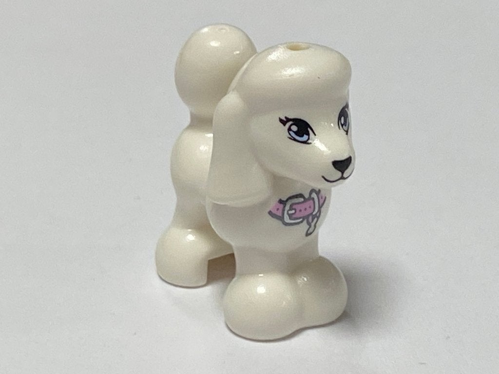 Lego nieuw witte hond / poedel / poodle met halsband, Overige thema's, Lego, Overige typen, Nieuw