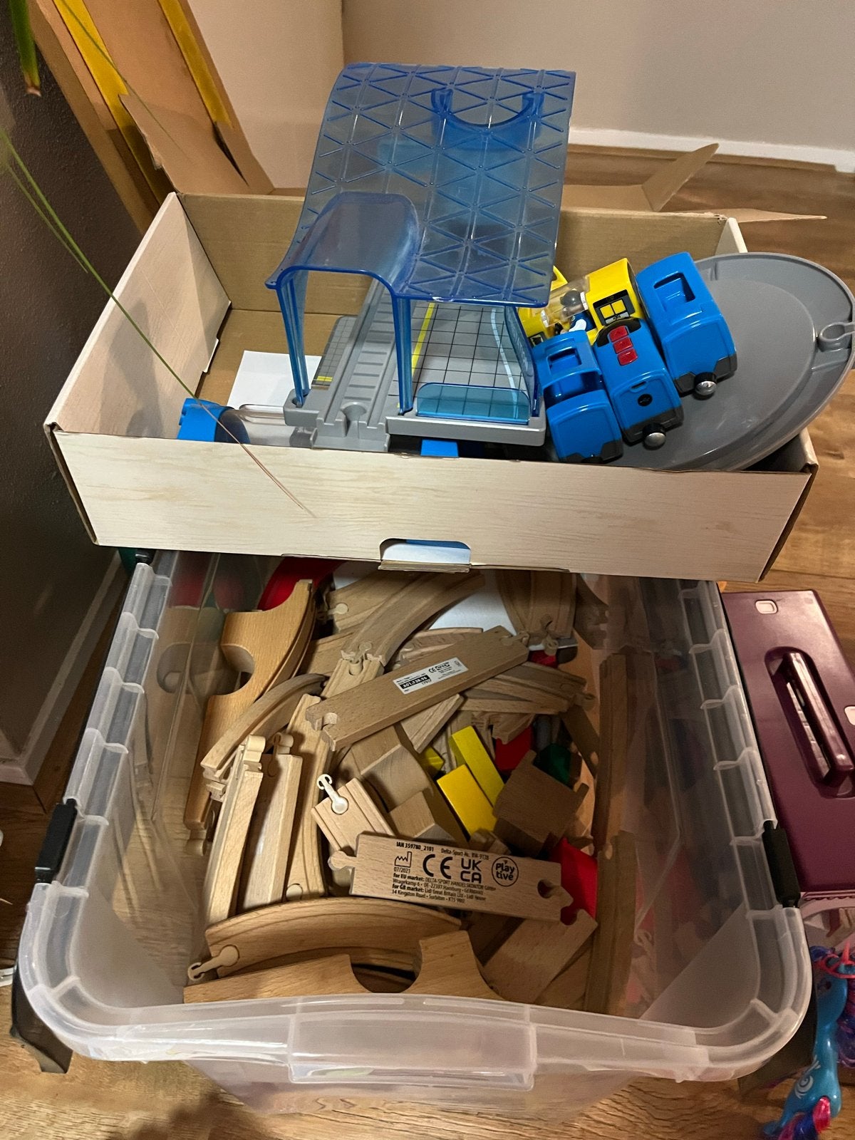 Playtive City Express Treinset met houten rails, Ophalen, Gebruikt