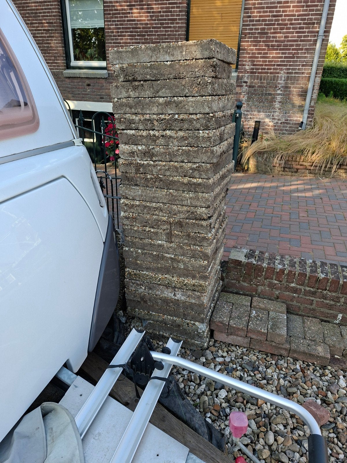 Zware Tegels 50x50 7cm dik, Tuin en Terras, Ophalen
