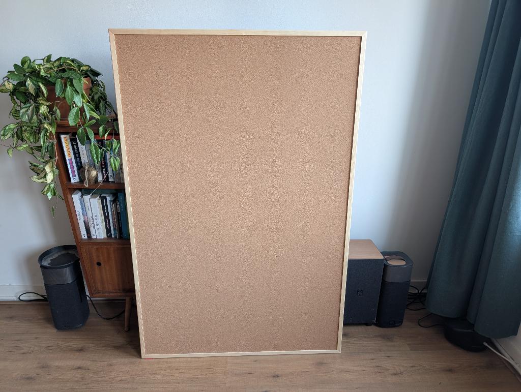 Groot prikbord, kurk, 100x150, 1x gebruikt, 40% korting!, Huis en Inrichting, Woonaccessoires | Memoborden, Ophalen, Zo goed als nieuw